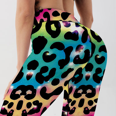 Sparkling Rainbow Leopard Move Leggings